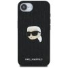 Etui Karl Lagerfeld Monogram Karl Head   Pin do iPhone 16E / 17E czarny